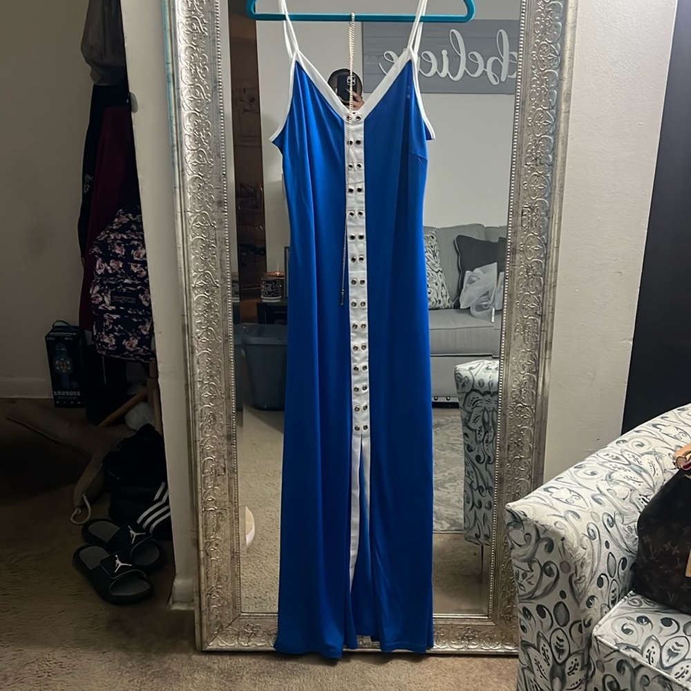 Blue maxi dress